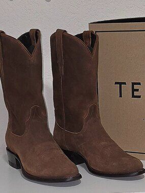 Tecovas - The Johnny (discontinued color) - Suede Cowboy Boots - Men Size 12.5
